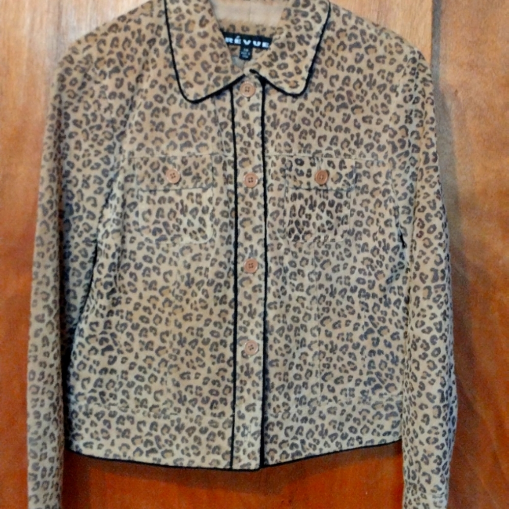 Revue soft print jacket petite medium lined